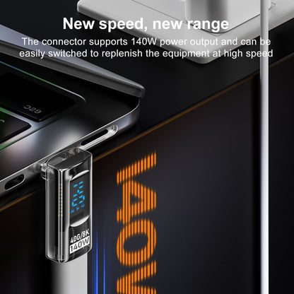 Адаптер стерео для цифрового дисплея PD 140 Вт Type-C / USB-C на Type-C / USB-C