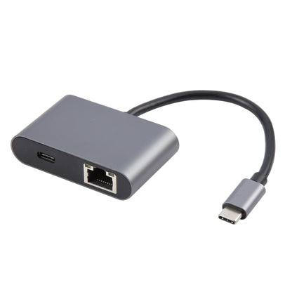 Кабель-адаптер Ethernet 4 в 1 USB-C/Type-C 3.1 на RJ45, PD и USB x 2