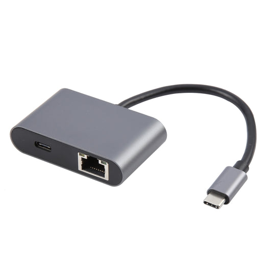 Кабель-адаптер Ethernet 4 в 1 USB-C/Type-C 3.1 на RJ45, PD и USB x 2