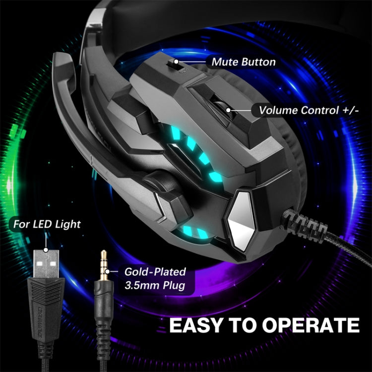 Игровая гарнитура KOTION EACH G9000 Pro с наушниками и микрофоном. Длина кабеля: около 2,1 м.