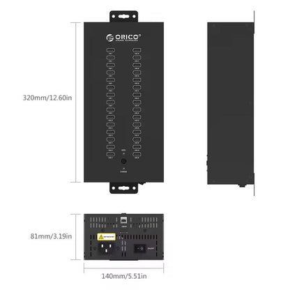 ORICO IH30P Industrial Grade 30 Ports USB 2.0 Hub