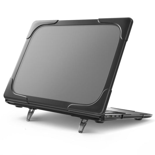TPU + PC divkrāsu pretkritienu klēpjdatora aizsargmaciņš