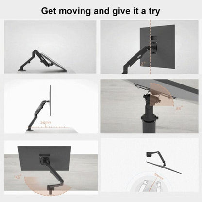 Настольный держатель для монитора Lenovo Thinkplus ZJA1 Clip-on с двумя кронштейнами