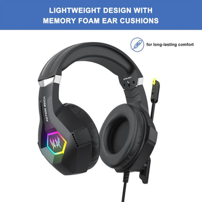 KOTION EACH GS450 daudzvirzienu e-sporta austiņas ar mikrofonu, garums: aptuveni 1,9 m