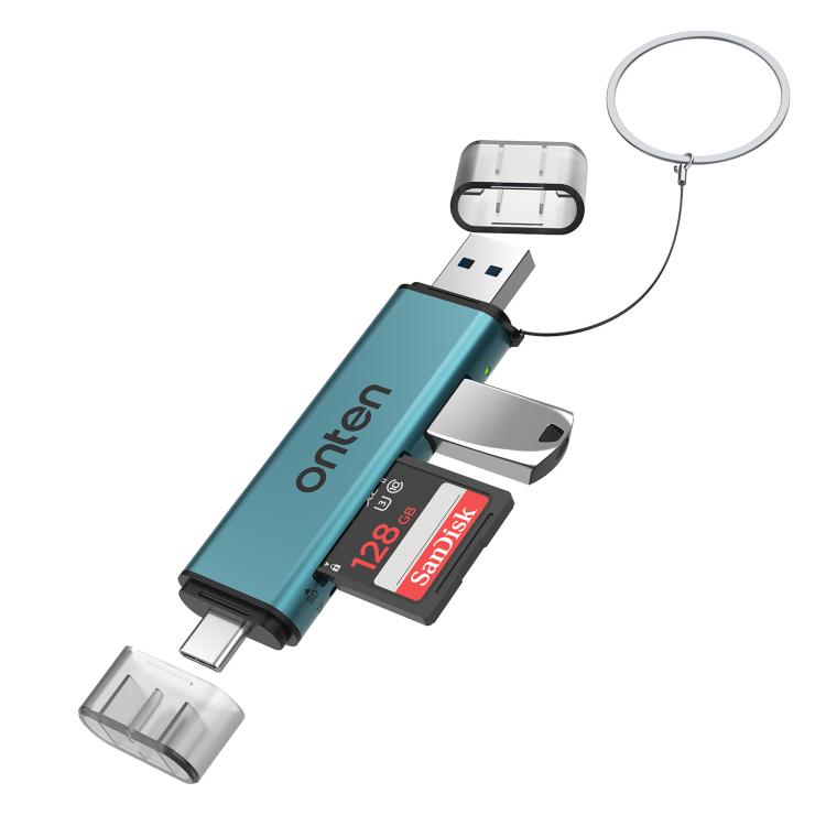 Onten OTN-CR537S 5-в-1 Type-C - USB с картридером Micro SD/TF