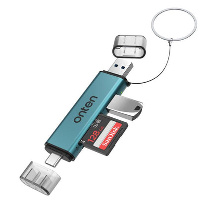 Onten OTN-CR537S 5-в-1 Type-C - USB с картридером Micro SD/TF