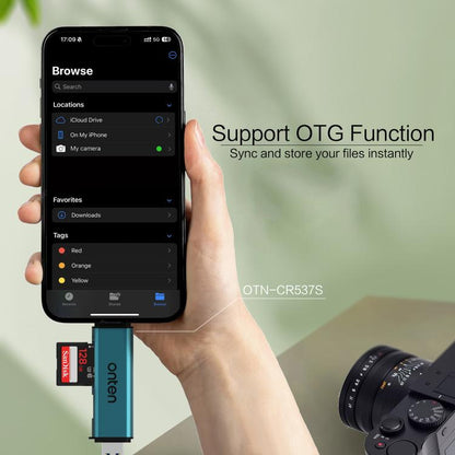 Onten OTN-CR537S 5-в-1 Type-C - USB с картридером Micro SD/TF