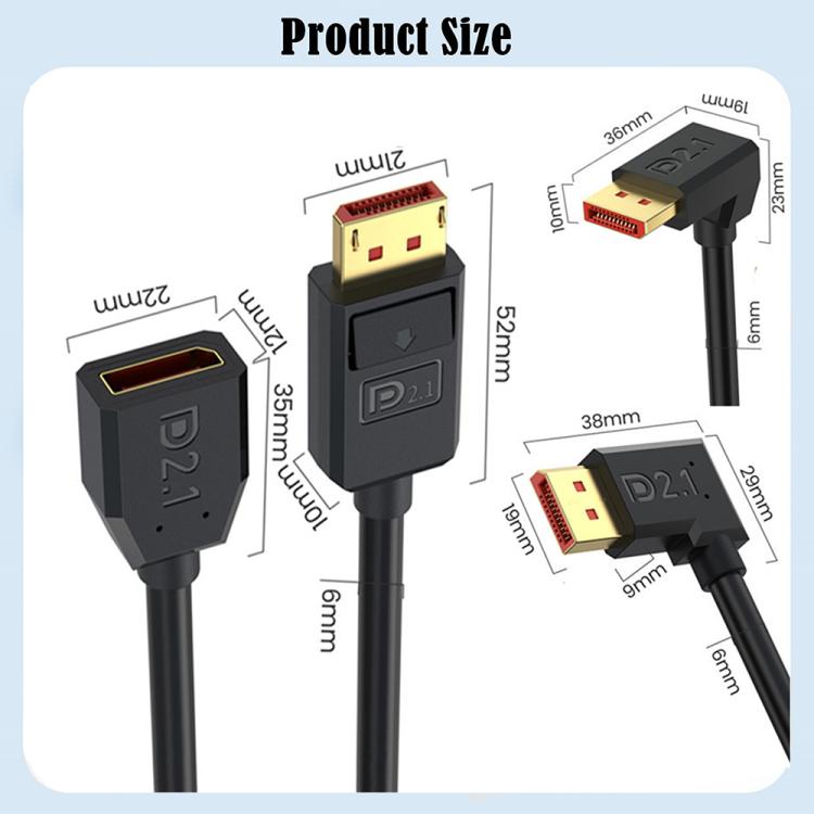 Кабель-адаптер расширения DisplayPort 52 Гбит/с 16K 30 Гц, длина: 1,2 м