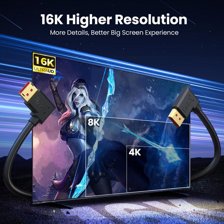 Кабель-адаптер расширения DisplayPort 52 Гбит/с 16K 30 Гц, длина: 1,8 м