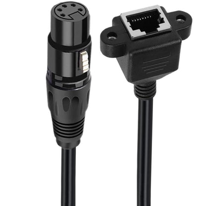 XLR 5 kontaktu spraudnis uz RJ45 spraudni audio kabelis, garums: 30 cm