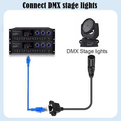 XLR 5 kontaktu spraudnis uz RJ45 spraudni audio kabelis, garums: 30 cm