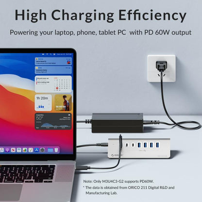 ORICO M3CU2-G2 4 in 1 Type-C to Dual USB and Dual Type-C Port Docking Hub