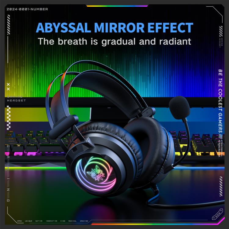 ONIKUMA X80 Abyssal Mirror Effect spēļu austiņas