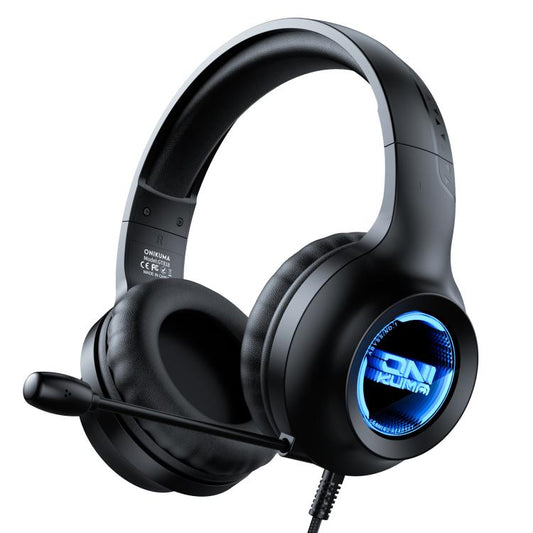 ONIKUMA X36 Abyss lampas efekta 40 mm pielāgotas piedziņas ierīces spēļu austiņas