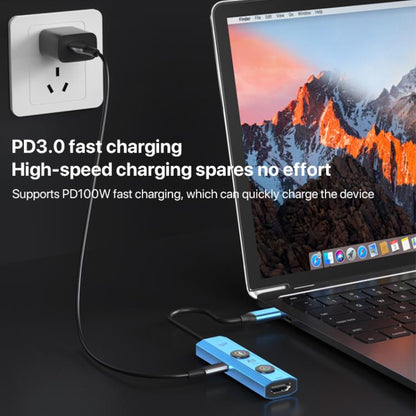 YCE V297A 7 in 1 USB-C / Type-C HUB Adapter AI Docking Station Support 8K Output