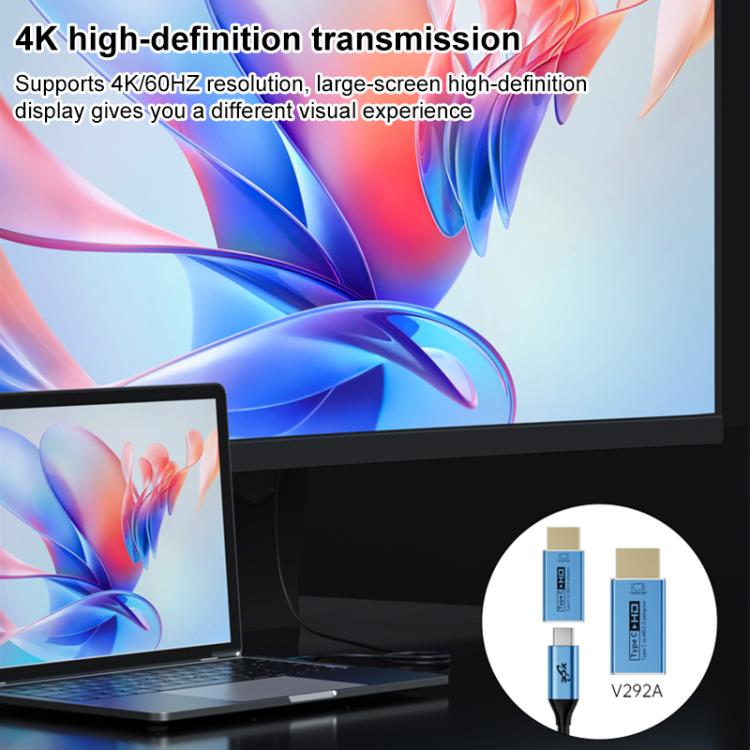 Адаптер YCE-V292A Type-C — HDMI 4K