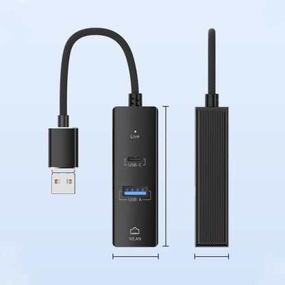 USB / 8 Pin to Type-C RJ45 USB-A HUB Expand Converter