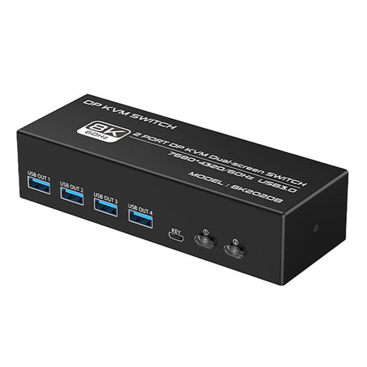 FJGEAR FJ-8K202DB 8K 60Hz DP monitora KVM slēdzis