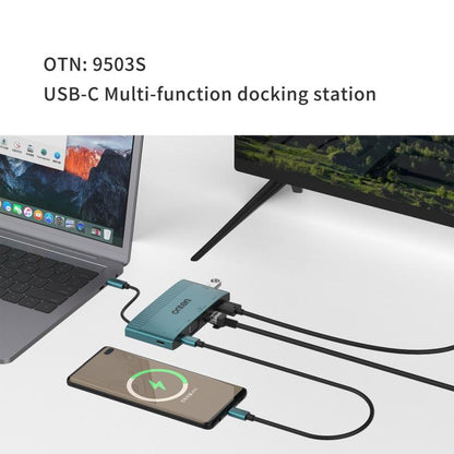 Многофункциональная док-станция Onten 6 в 1 USB-C, HDTV + VGA + RJ45 Gigabit + USB-C Data + USB-C PD 3.0 + USB 3.0