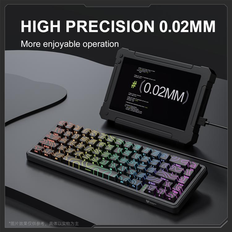 ONIKUMA G67 67-клавишная проводная механическая игровая клавиатура с RGB-подсветкой и магнитной осью
