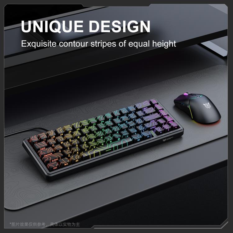 ONIKUMA G67 67-клавишная проводная механическая игровая клавиатура с RGB-подсветкой и магнитной осью