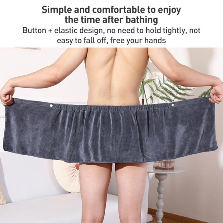 Men Wearable Soft Absorbent and Anti-exposure Beach Towel