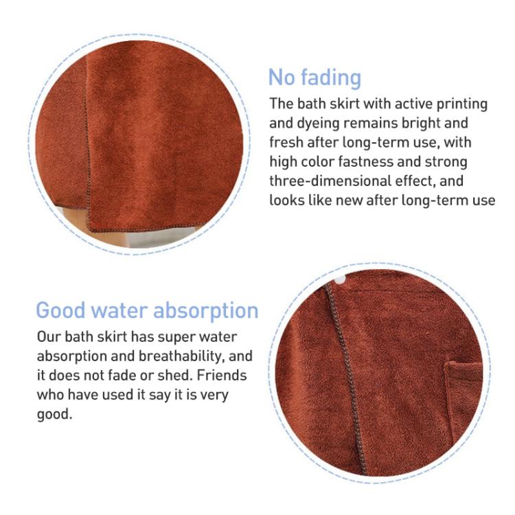 Men Wearable Soft Absorbent and Anti-exposure Beach Towel