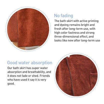 Men Wearable Soft Absorbent and Anti-exposure Beach Towel