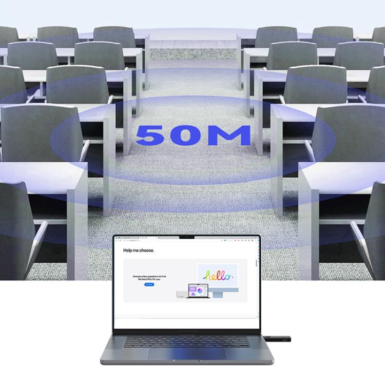 Беспроводной HDMI-видеопередатчик и приемник Q50 с кожаной текстурой