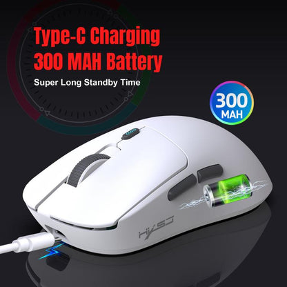 HXSJ T68 3 Modes Wired 2.4G BT5.1 Wireless Lightweight Gaming Mouse