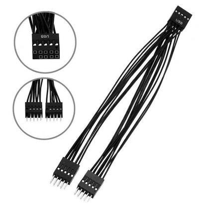 Материнская плата настольного компьютера 2 в 1 USB-адаптер с 9-контактным разъемом и удлинительным кабелем