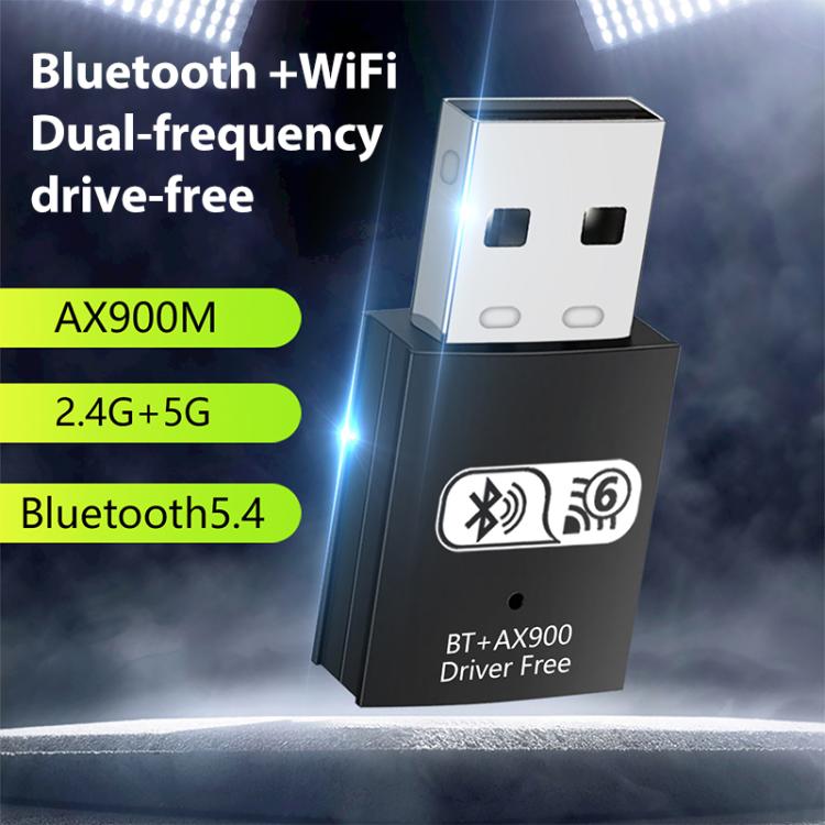 Сетевой USB-адаптер RE-905 со встроенной антенной Bluetooth WiFi 2 в 1 для компьютера без драйверов