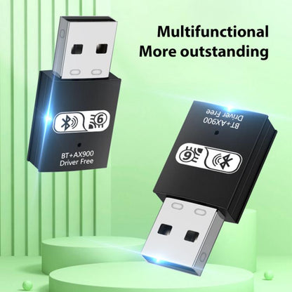 Сетевой USB-адаптер RE-905 со встроенной антенной Bluetooth WiFi 2 в 1 для компьютера без драйверов
