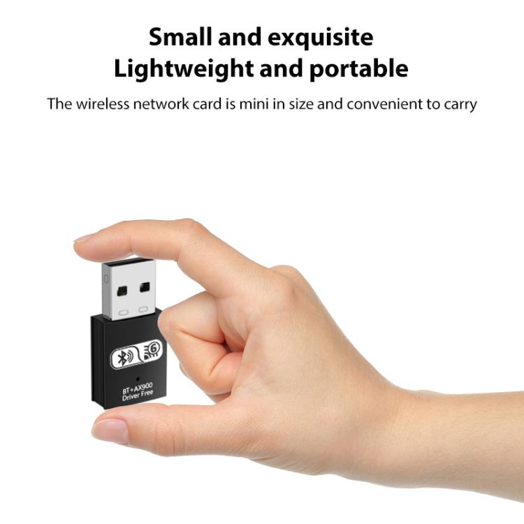 Сетевой USB-адаптер RE-905 со встроенной антенной Bluetooth WiFi 2 в 1 для компьютера без драйверов