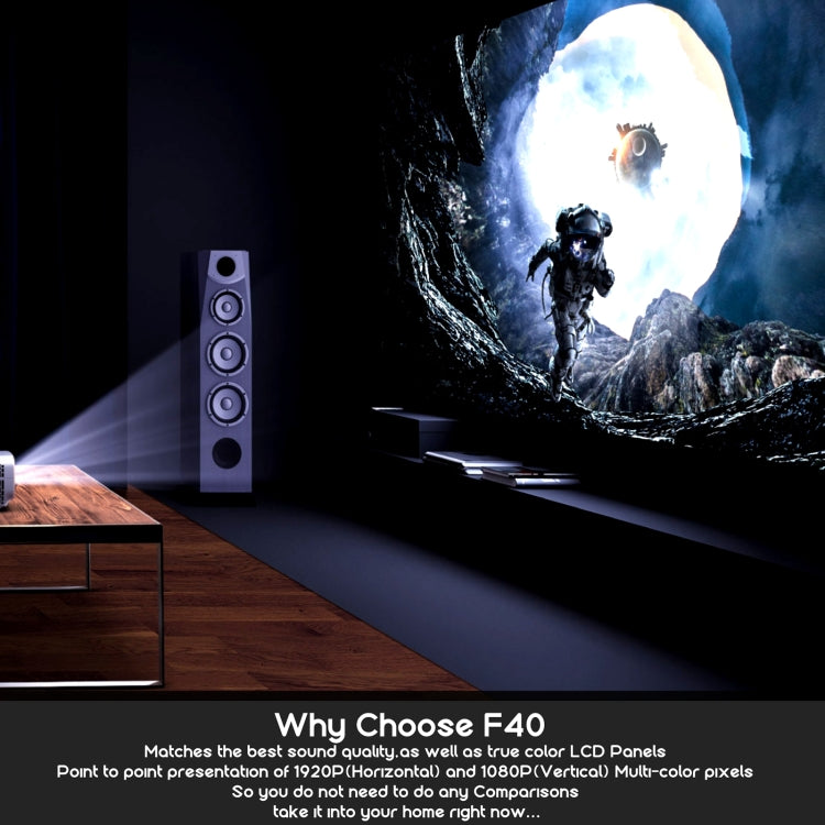 VIVIBRIGHT F40 1920x1080 4200 люмен портативный беспроводной смарт-проектор для домашнего кинотеатра с пультом дистанционного управления, версия для Android