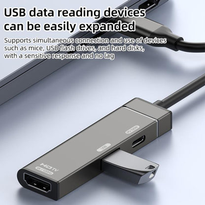 Type-C to Type-C, USB-A, HDMI HUB Docking Station