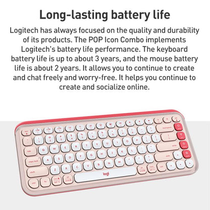 Беспроводная Bluetooth-клавиатура Logitech POP ICON KEYS