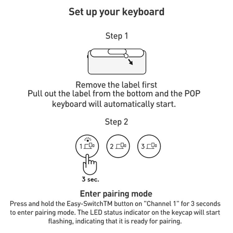 Беспроводная Bluetooth-клавиатура Logitech POP ICON KEYS