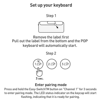 Беспроводная Bluetooth-клавиатура Logitech POP ICON KEYS