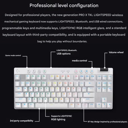 Беспроводная игровая клавиатура Logitech G PRO X TKL, механические переключатели GX-L