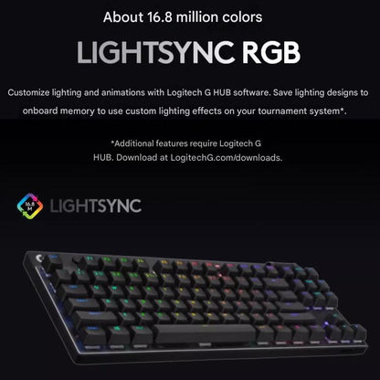 Беспроводная игровая клавиатура Logitech G PRO X TKL, механические переключатели GX-T