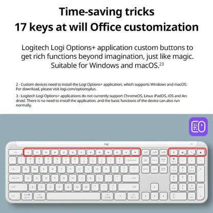 Logitech K950 Slim Silent Wireless Bluetooth Keyboard