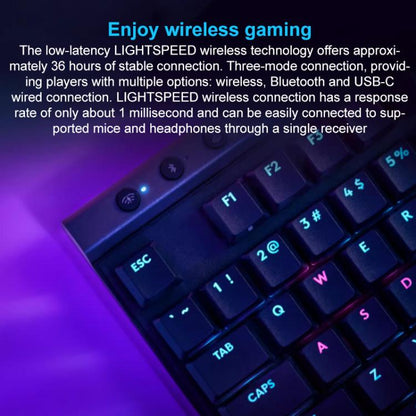 Logitech G515 LIGHTSPEED TKL Wireless Low-Profile Mechanical Gaming Keyboard, GX-T Mechanical Switches