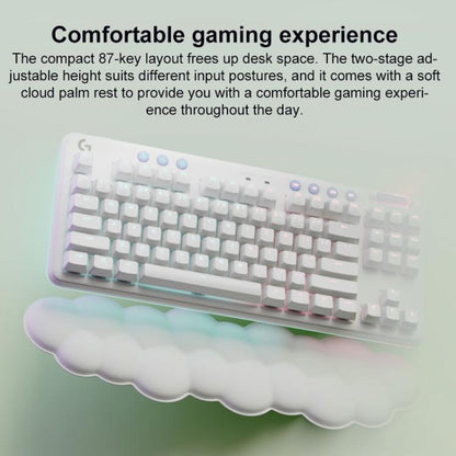 Logitech G715 Dual-Mode 87-Key RGB Wireless Bluetooth Mechanical Keyboard, Tea Shaft