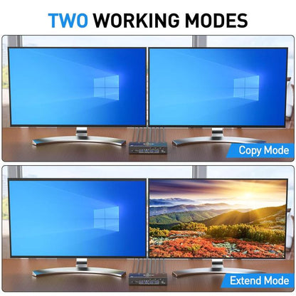KCEVE KC-KVM302DP USB 3.0 Dual Monitor 8K 30Hz KVM Switch