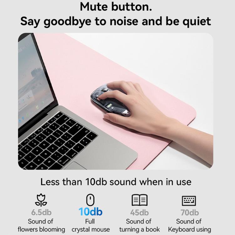 Прозрачная беспроводная Bluetooth-мышь Yesido KB29 с двумя режимами работы