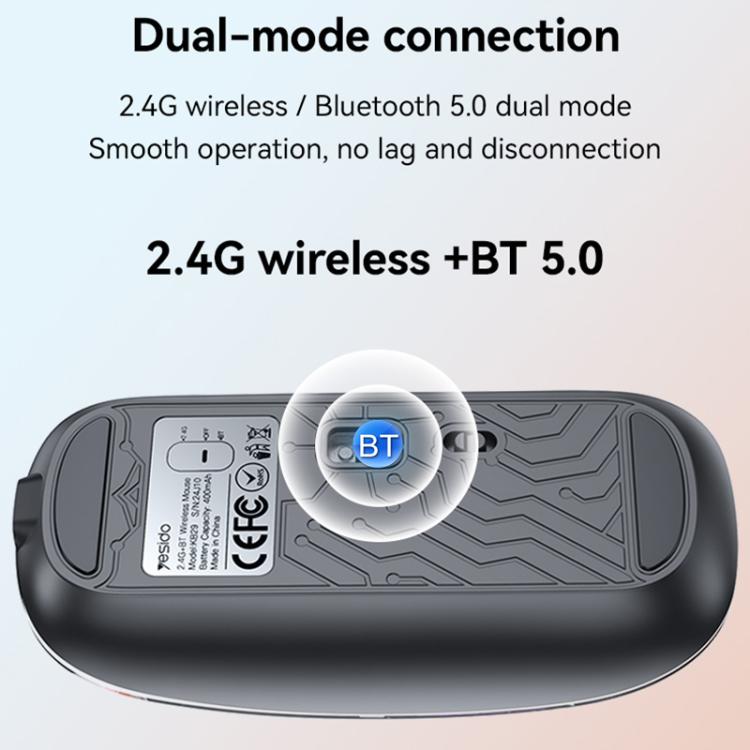 Прозрачная беспроводная Bluetooth-мышь Yesido KB29 с двумя режимами работы