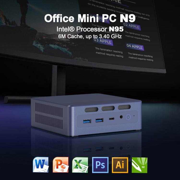 Мини-компьютер GXMO N9(N95) с Windows 11 и 4-ядерным процессором Intel ADL-N N95
