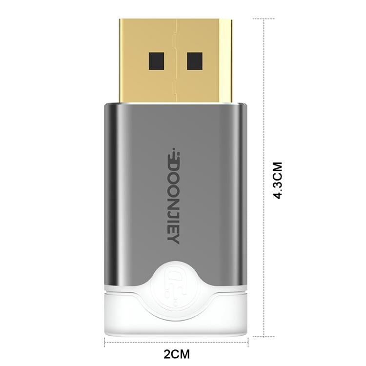 Видеокарта с интерфейсом DisplayPort DOONJIEY, спуфер, эмулятор дисплея, виртуальный монитор со световым индикатором