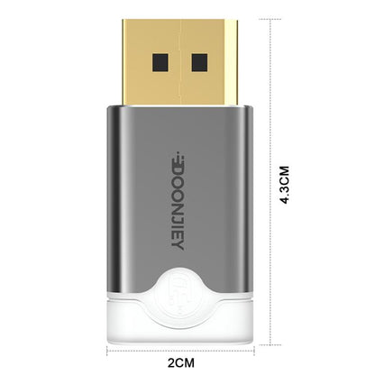 Видеокарта с интерфейсом DisplayPort DOONJIEY, спуфер, эмулятор дисплея, виртуальный монитор со световым индикатором